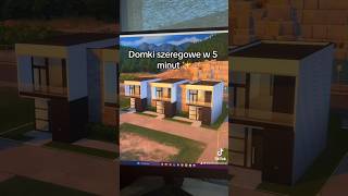 Tutorial na DOMKI SZEREGOWE w 40 sekund ✨🏡 sims4 [upl. by Hsenid440]