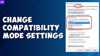 How To Change Compatibility Mode Settings In Windows 1110 2023 [upl. by Marquet]