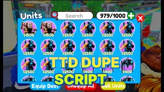 NEW DUPE SCRIPT IN TOILET TOWER DEFENCE｜MOBILEPC [upl. by Nnylakcaj738]