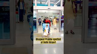 Bhagwat Prabhu Spotted at Delhi Airport trending love motivation viral video youtube shorts [upl. by Ecinuahs]