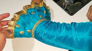 Very Beautiful Frill Sleeves Design Cutting and Stitching  फ्रिल वाली बाजू [upl. by Berkow]