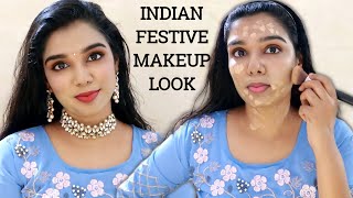 🔥Full Face using ONLY BEST makeup Products  Indian Festive Makeup Tutorial in Tamil  Akshara Rao [upl. by Bred185]