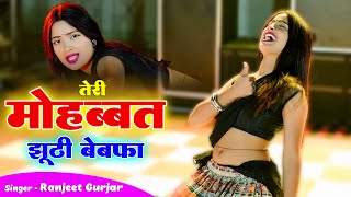 Teri Mohabbat Jhuthi Bewafa  तेरी मोहब्बत झूटी बेवफा  Ranjeet Gurjar Aasha Meena Danced [upl. by Retsevel]