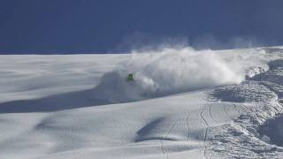 Warren Smith skiing powder  SaasFee  Spring 2011mp4 [upl. by Idelle]