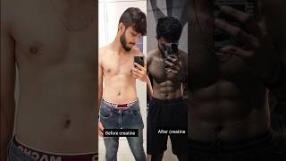 Creatine before and after 2 months transformation creatine creatineresults motivation ytshorts [upl. by Bonnes]