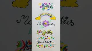 HEADER DESIGN IDEAS  5 cute way to write title shorts satisfying [upl. by Caasi]