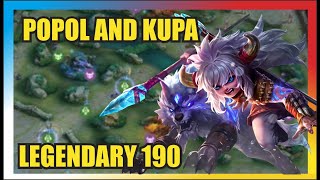 Popol amp Kupa 190th Legendary  Mobile Legend Ranked Gameplay 1 [upl. by Ogu]