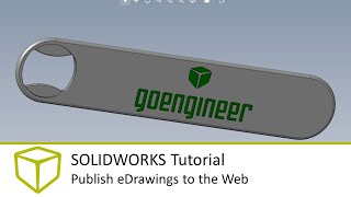 SOLIDWORKS Tutorial  Publish eDrawings to the Web [upl. by Aisel]