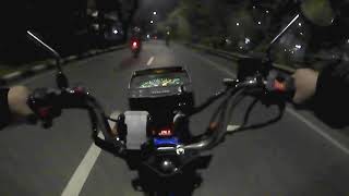 Test speed Jialing Kancil Moped Night Ride [upl. by Nuhs]