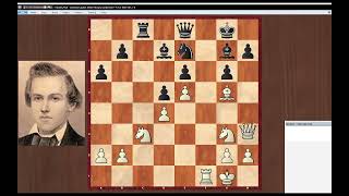 Paul Morphy vs Anderssen Adolf 1858 match Round 11 [upl. by Lyj]