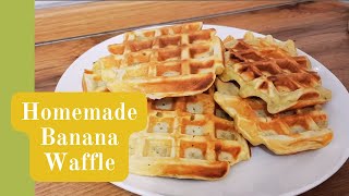 Homemade banana waffles [upl. by Nerine]