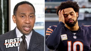 FIRST TAKE  quotCaleb Williams is worst QB drafted in 1st roundquot  Stephen A on Patriots beat Bears [upl. by Kobi]