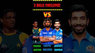 Lasith Malinga vs Jasprit Bumrah vs Shoaib Akhtar 22 Balls Battel Chellenge 😱 shorts [upl. by Netsirc340]