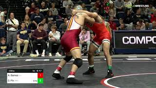 Daton Fix OSU vs Austin Gomez Iowa State  2019 Southern Scuffle Finals 133lbs [upl. by Frydman]