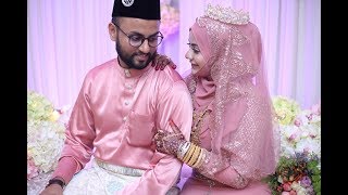 INDIAN MUSLIM WEDDING  Najeeha amp Qaizer  Mehendi Night amp Solemnisation [upl. by Ahsinaw]