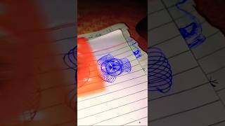 Easiest paragraph art with navy blue pen 🖊️🖋️ shorts satisfying easy art spirograph [upl. by Acyre]