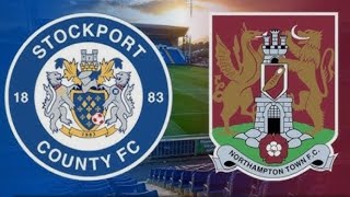 Stockport county vs Northampton town preview [upl. by Ayotnahs490]