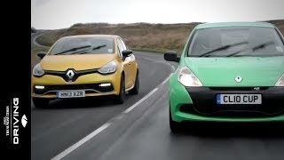 New vs old Renaultsport Clio 200 shootout [upl. by Wally]