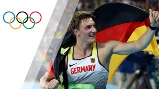 Rohler wins Germanys first javelin gold in 80 years [upl. by Yesnyl]