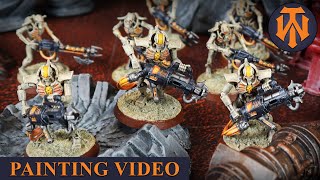 How to paint Necrons as Star Wars Battle Droids Flayed One Painting Tutorial [upl. by Voccola301]