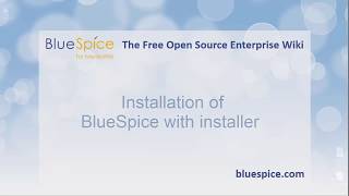 BlueSpice free 2  Test Installation with Installer [upl. by Harlow935]