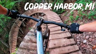 Copper Harbor Mountain Biking  MTB Michigans Best Singletrack [upl. by Orapma105]