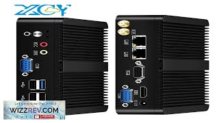 XCY Fanless Mini PC Intel Celeron J1900 QuadCores 20GHz 2x RS232 2x Review [upl. by Terrene814]