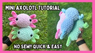 Crochet Axolotl NO SEW Tutorial ✨ FREE Amigurumi Pattern Step by Step Advanced Beginners [upl. by Freddy]