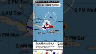 Huracán Oscar se fortalece mientras cruza las Islas Turcas y Caicos y se acerca al Oriente de Cuba [upl. by Arocat]