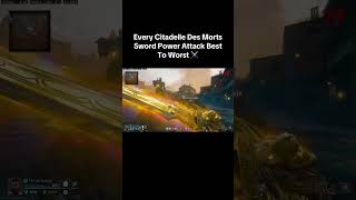 Citadelle Des Morts All Upgraded Swords Power Attack blackops6 callofduty zombieshorts [upl. by Avlem]