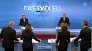 TVduell  Kanzlerduell zur Geheimdienstaffäre mit Angela Merkel amp Peer Steinbrück  192013 [upl. by Annasus]