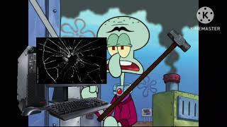 Squilliam Fancyson smashes Squidwards computer and gets grounded [upl. by Bil545]