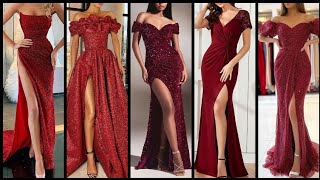 prom dresses designs 2024 Latest Stunning beautiful yet fabulous Red Prom dress designs for girls [upl. by Aimahs634]