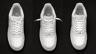 4 Cool Ways How to Lace Nike Air Force 1 Nike Air Force 1 Lacing [upl. by Almallah]