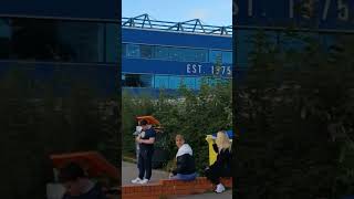 Walsall fans arriving at St Andrews Knighthead Park for the game with Birmingham City [upl. by Towbin]