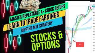 Learn Ripsters A Earnings Setups for Account Growth Stocks amp Options [upl. by Yral385]