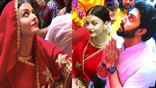 Aishwarya Rai reunited with Abhisekh Bachchan after Divorce at Durga Puja Celebration 2024 [upl. by Luben]