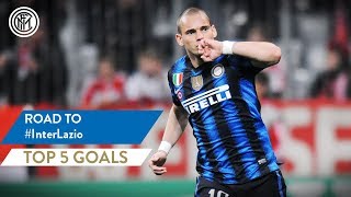 INTER vs LAZIO  TOP 5 GOALS  Sneijder Kovacic Dalmat and more [upl. by Schlesinger]