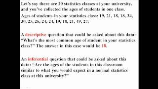 The Basics Descriptive and Inferential Statistics [upl. by Caresse]