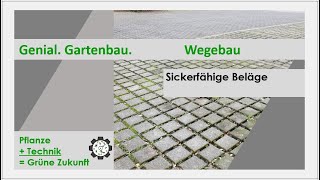 Wegebau  Sickerfähige Beläge  Tutorial 8 [upl. by Eatnoid]