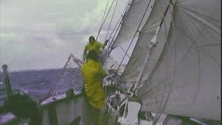 Segelschiff SS quotAmphitritequot auf der Ostsee im Seegang und heftigem Wind [upl. by Obaza]