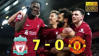 Liverpool vs Manchester United 7  0 Highlight I 2023 [upl. by Eiuqcaj]