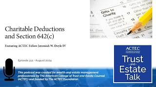 Charitable Deductions and Section 642c [upl. by Rubia280]