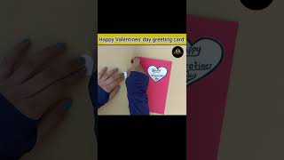 DIY Happy Valentines day greeting card subscribe art craft viralvideo 5MinuteCraftsYouTube [upl. by Rosalyn]