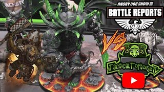 Warhammer 40K Orks vs Chaos Demons ft Tactical Tortoise [upl. by Hacissej]