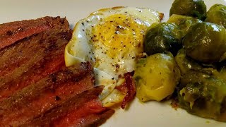 Easy Steak amp Eggs ShoppingPantry List Below [upl. by Aryl645]