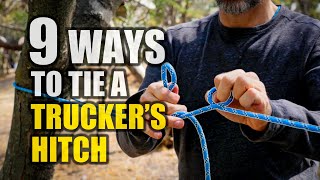 9 Ways to Tie a Truckers Hitch  How to Tie a Trucker’s Hitch [upl. by Delfeena]