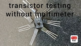 transistor testing without multimeter [upl. by Asilef]