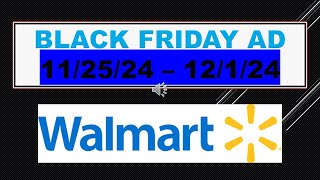 WALMART BLACK FRIDAY AD 112524  12124 [upl. by Olimreh283]