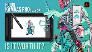 Unleashing Creativity with the Huion Kamvas Pro 16 Review amp Drawing Demo [upl. by Fries]